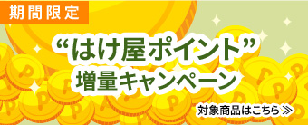 期間限定“はけ屋ポイント”増量キャンペーン