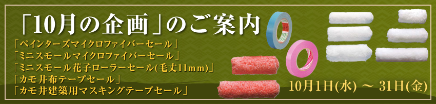 今月の企画のご案内